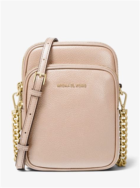 michael kors jet set crossvody|Jet Set Medium Pebbled Leather Crossbody Bag .